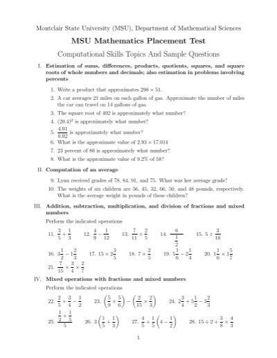 is the msu math placement test hard|msu mth 133 practice exams.